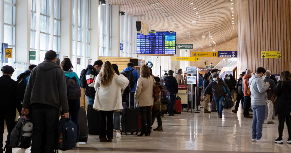 Interior de Aeropuerto El Tepual de Puerto Montt