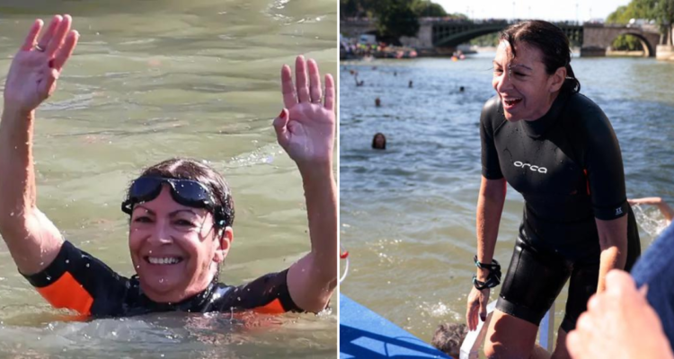 Alcaldesa de París en Río Sena