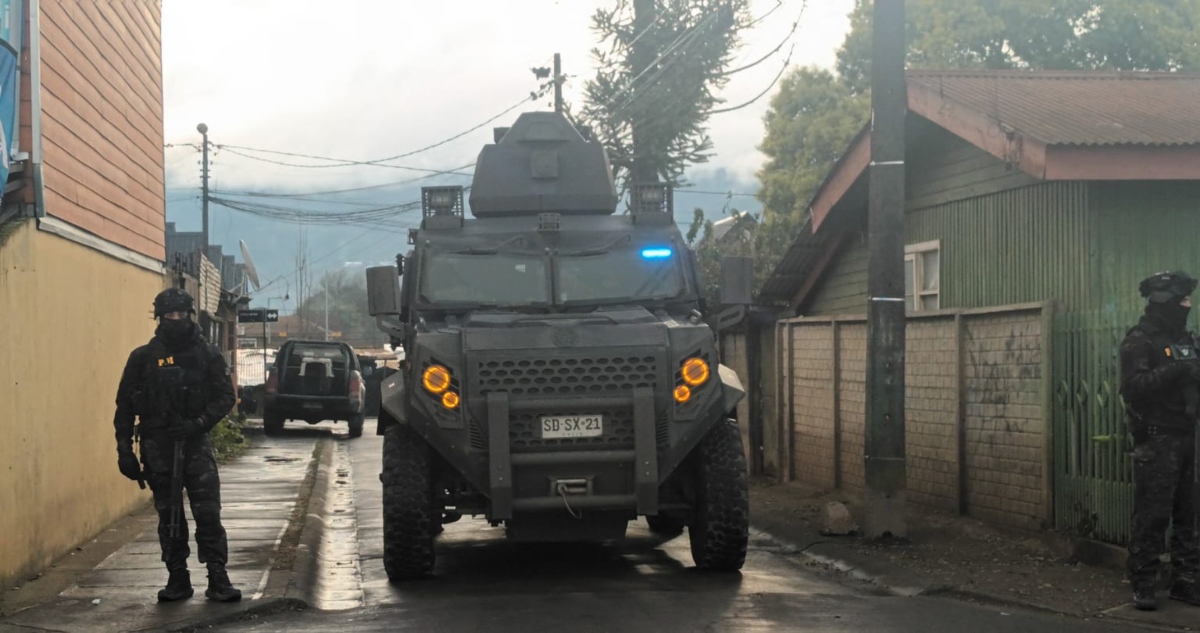 Allanamiento en toma de Angol por tráfico de drogas