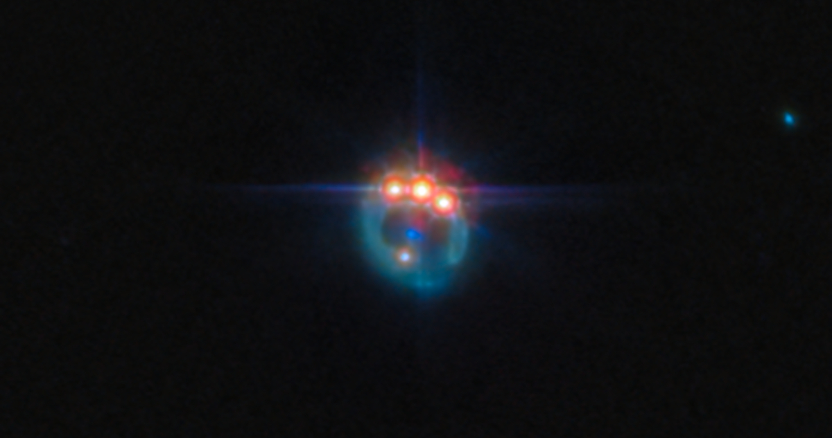 Imagen del “anillo de Einstein” del telescopio James Webb
