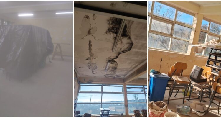 Apoderados denuncian que estudiantes aspiraron nube de polvo tóxico por trabajos en colegio de Talcahuano