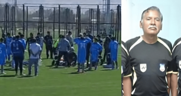 Árbitro murió en pleno partido de fútbol en la ciudad de Calama.