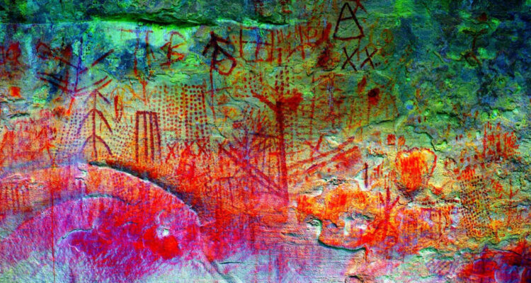 Arte rupestre encontrada en Venezuela