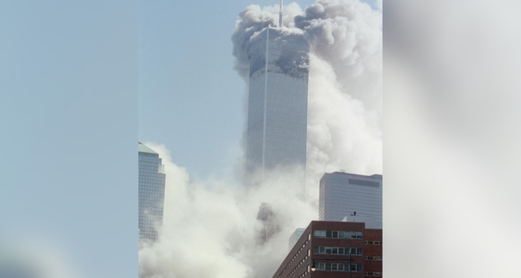 Fotografía de archivo del 11 de septiembre de 2001 del ataque terrorista contra las Torres Gemelas de Nueva York (EE.UU.)