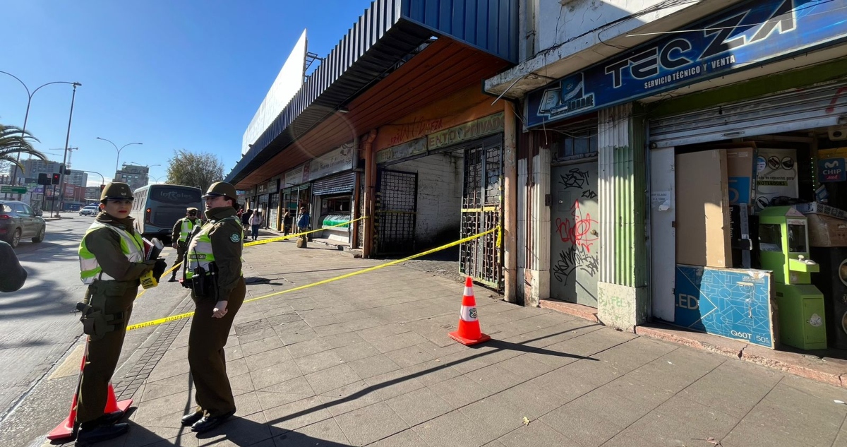 Baleado en la cabeza en pleno centro de Concepción