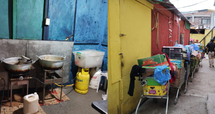 Barbería escondía cocinería clandestina en barrio Franklin: ocultaba carros de comida y animales vivos