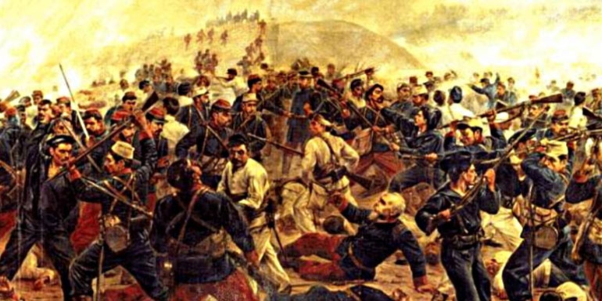 Pintura de la Batalla de Yungay