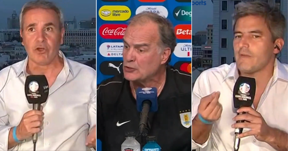 Marcelo Bielsa desata acalorada discusión entre periodistas por dardos a Conmebol.