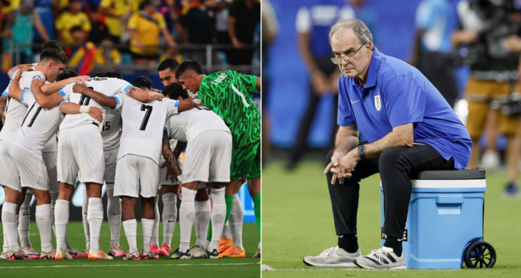 Marcelo Bielsa apuntó sus dardos contra sus jugadores de Uruguay tras eliminación de Copa América.