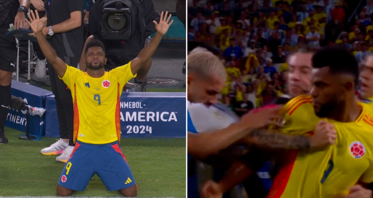 Miguel Ángel Borja se peleó con toda Argentina en la final de Copa América.