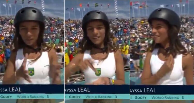 La brasileña Rayssa Leal de 16 años y su mensaje cristiano en pleno JJOO