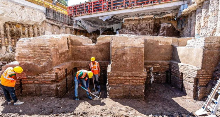 Encuentran restos de una propiedad del emperador Calígula durante excavación en Roma