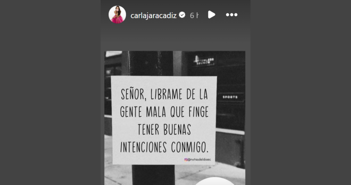 Mensaje de Carla Jara