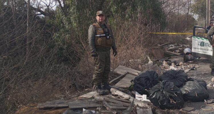 Encuentran restos humanos en un microbasural y al interior de un canal de regadío en Cerrillos