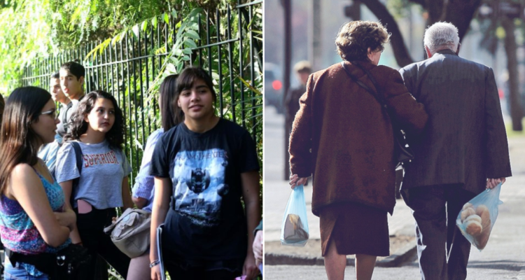 Chilenos, jóvenes, viejos