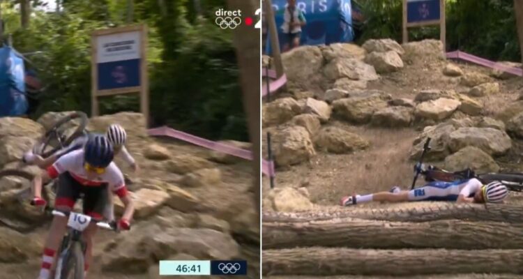 La peligrosa caída de ciclista francesa que perdió el conocimiento en los JJOO de París 2024