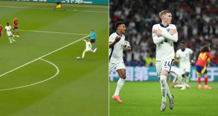 El golazo de Cole Palmer para la igualdad de Inglaterra ante España en al final de la Eurocopa.