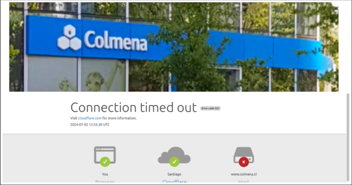 Colmena cumple 4 días con servicios afectados por ciberataque y Super. de Salud le emplaza solución