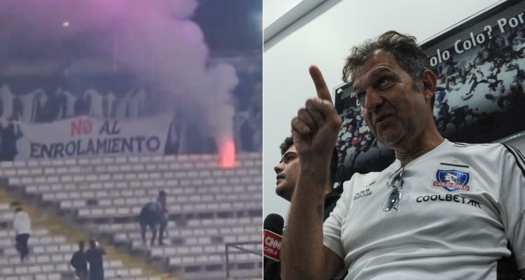 Aníbal Mosa arremete contra lienzo en contra del Registro de Hinchas.