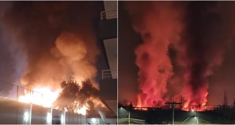 Incendio intencional por ajuste de cuentas destruye 5 casas en Conchalí: un bombero recibió golpiza