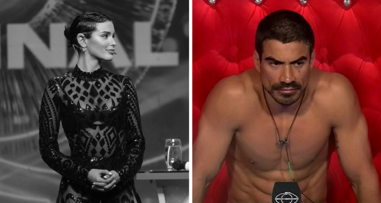 Cony Capelli (izquierda) en la final de Gran Hermano y Sebastián Ramírez (derecha)