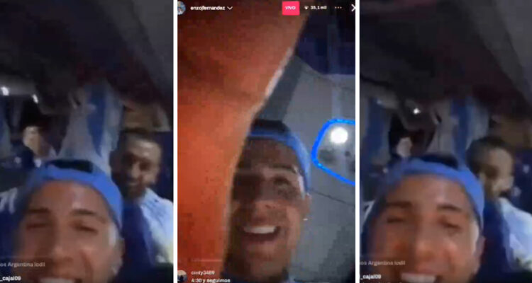 Plantel de Argentina se grabó festejando título de Copa América con ofensiva canción.