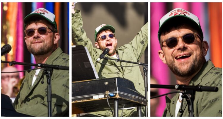 Damon Albarn fue el invitado sorpresa de Glastonbury 2024: emplazó al público por Palestina