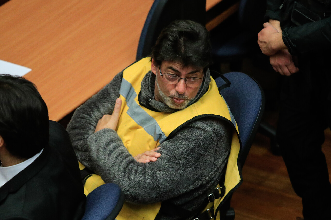 Imagen de Daniel Jadue en la audiencia de revisión de medidas cautelares.