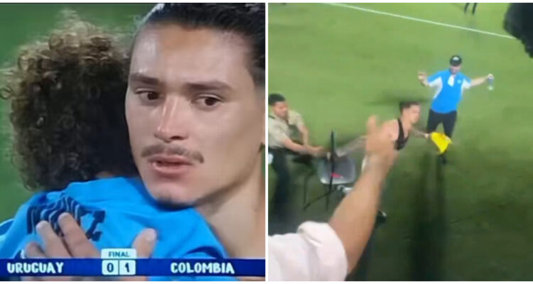 Darwin Núñez furia Uruguay Colombia Copa América
