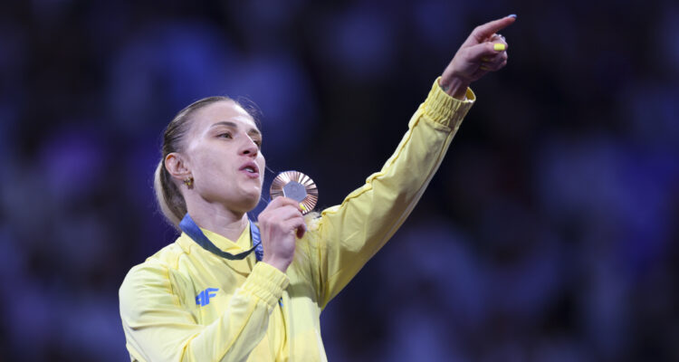 dedicatoria Olga Kharlan París 2024