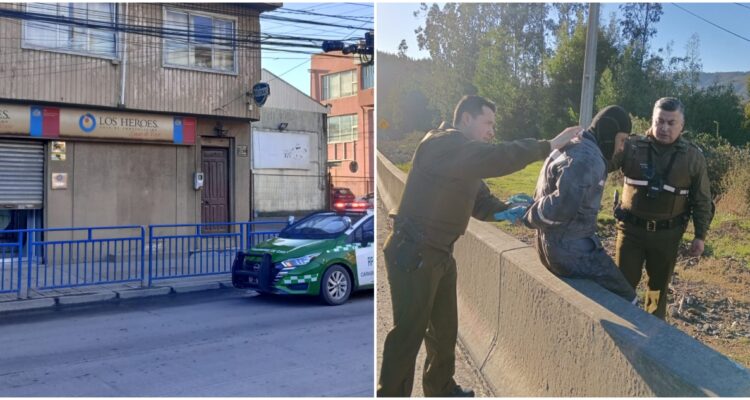 Detenidos por robo frustrado en Lota