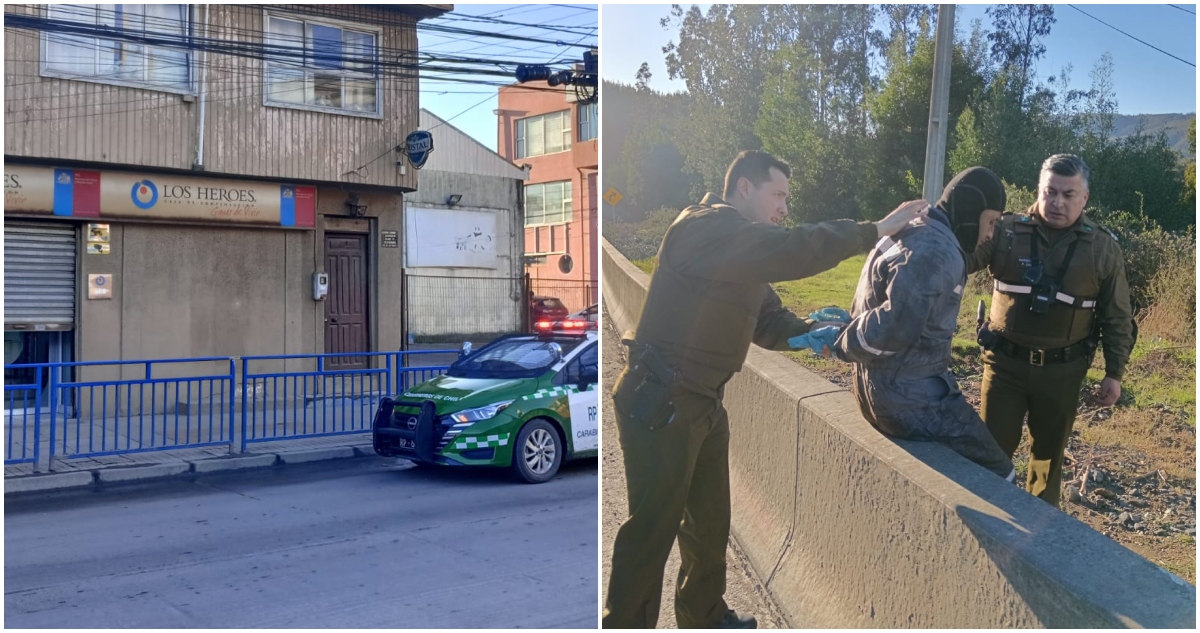 Detenidos por robo frustrado en Lota