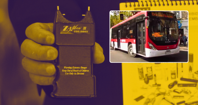Asaltan con electroshock a mujer en línea 104 de Santiago y pasajeros retuvieron al delincuente