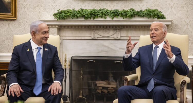 Benjamin Netanyahu y Joe Biden en la Casa Blanca