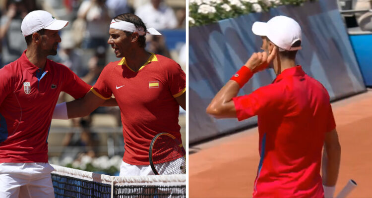Novak Djokovic provocó a hinchas franceses con feo gesto ante Rafael Nadal.