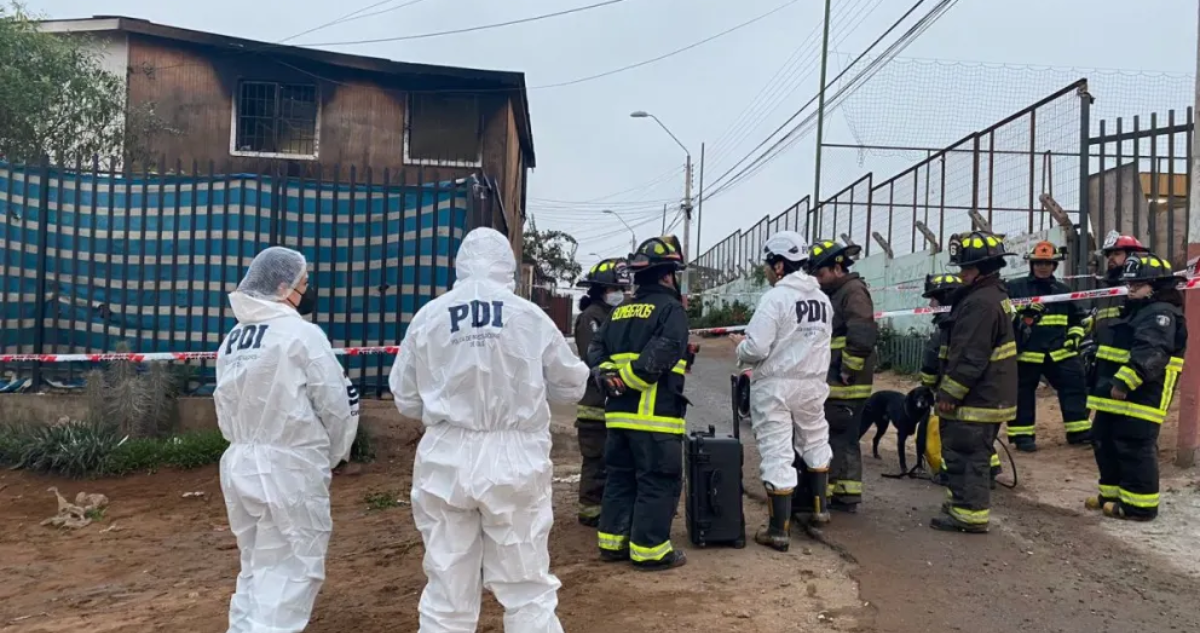 Encuentran cuerpo calcinado tras incendio de vivienda en La Serena investigan posible intencionalidad