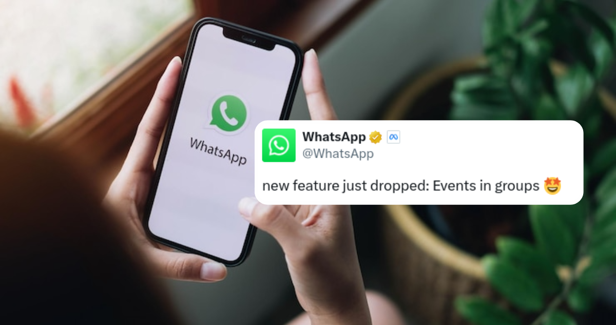Eventos grupales en WhatsApp
