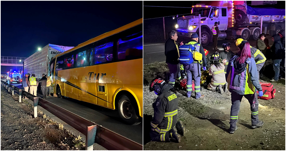 Fatal accidente de bus y camión en Paine: Alcalde de Mostazal indicó que hay niños de extrema gravedad