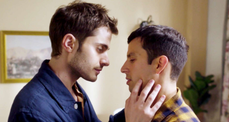 Francisco Dañobetia como Thiago (izquierda) y Max Salgado como Joselo (derecho) sobre final de Como La vida misma