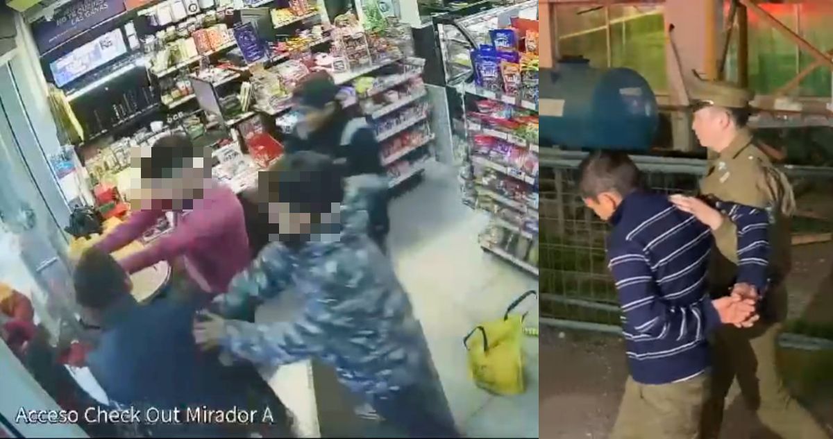 Asalto a tienda en La Florida deja 4 detenidos: trabajadores trabaron puerta y encerraron a sujetos