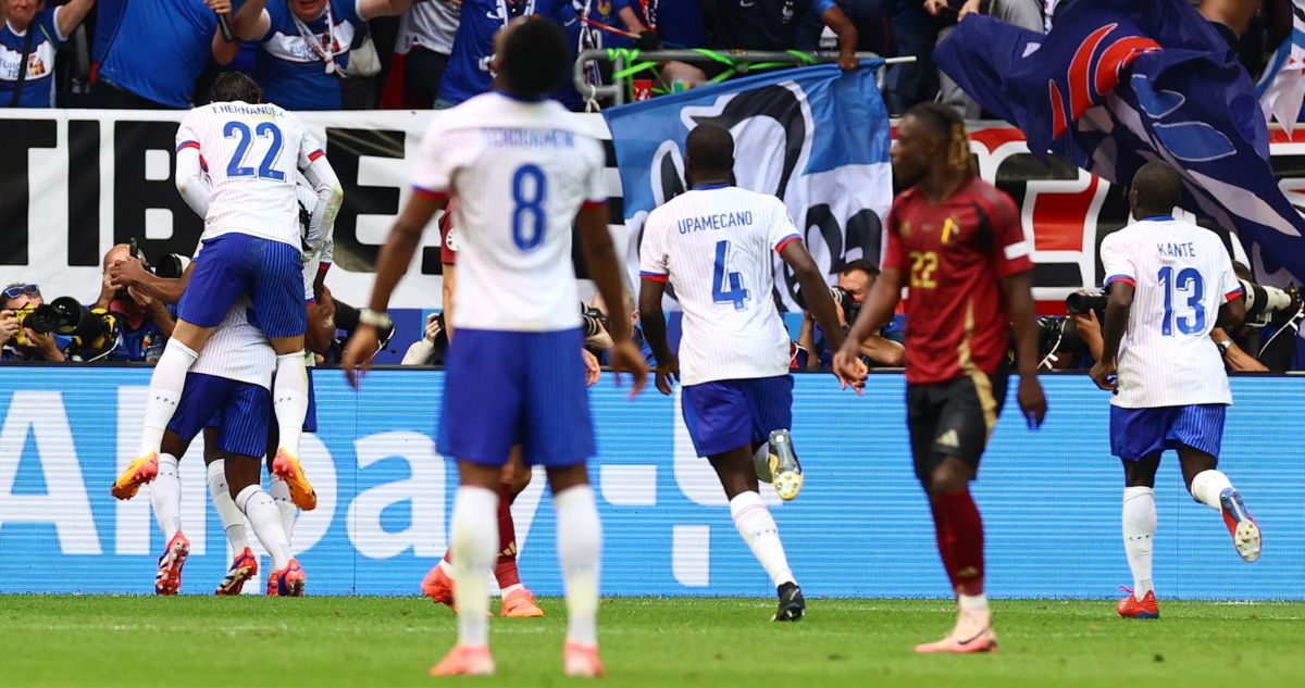 Francia se instaló en cuartos de la Eurocopa tras vencer a Bélgica