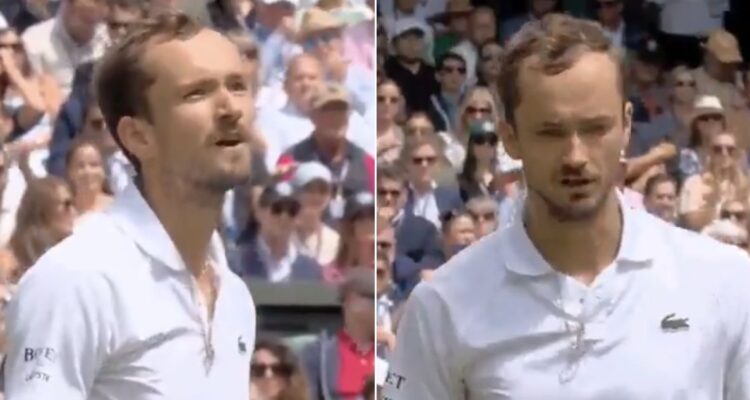 Medvedev y su furia contra jueza en pleno duelo contra Alcaraz en Wimbledon