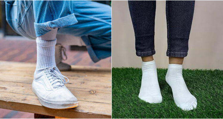 Calcetines largos y calcetines tobilleros