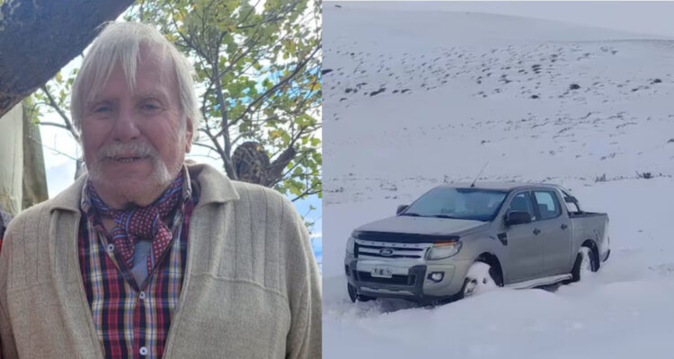 Hombre muere de frío en Argentina tras bajar de su auto en panne.