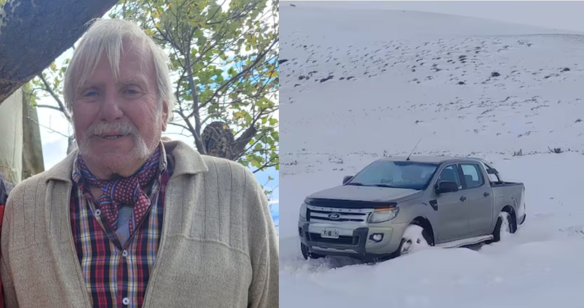 Hombre muere de frío en Argentina tras bajar de su auto en panne.