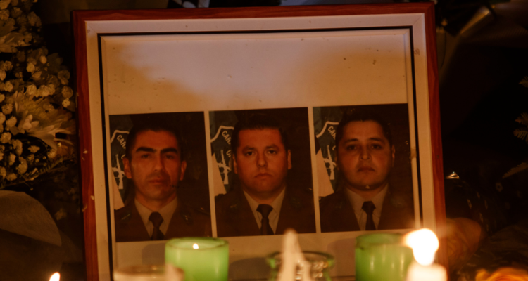 Rostros de carabineros víctimas de homicidio en Cañete