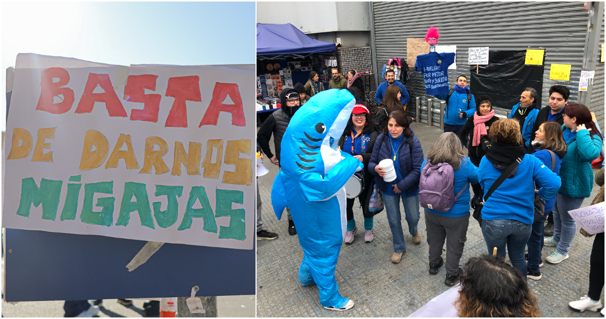 La torta de cumpleaños y compra gratis: Los otros detalles de huelga de un sindicato de Walmart Chile