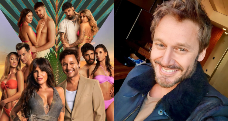 Poster de Isla de las tentaciones y foto de Benjamín Vicuña