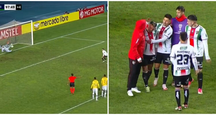 Joe Abrigo penal fallado Palestino Cuiabá