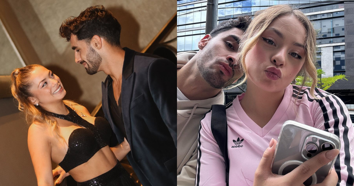 Jorge Aldoney y Skarleth Labra en referencia a su relación